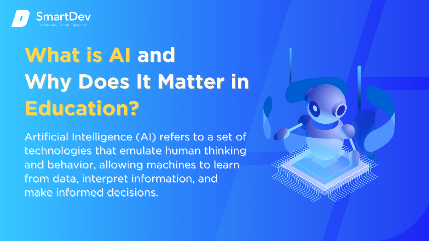 Infographic illustrating key AI use cases in education, including personalized learning and automated grading