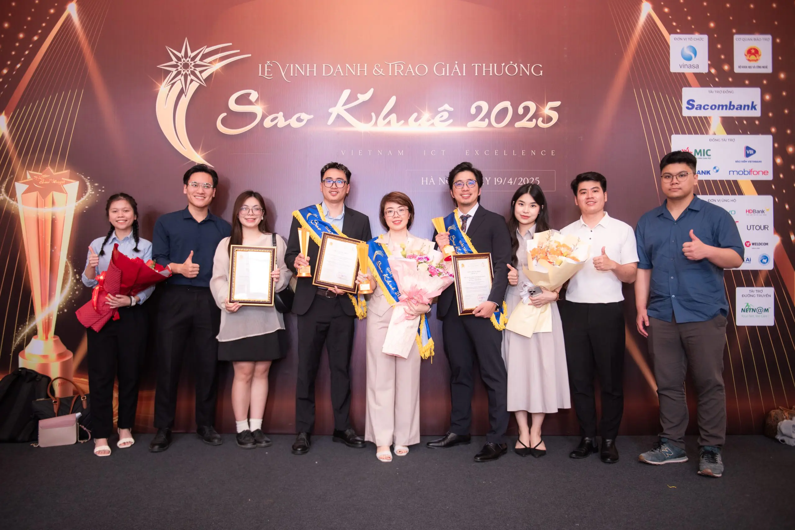Die KI-Teams von SmartDev und Verysell nahmen an der Verleihung der Sao Khue Awards 2025 teil