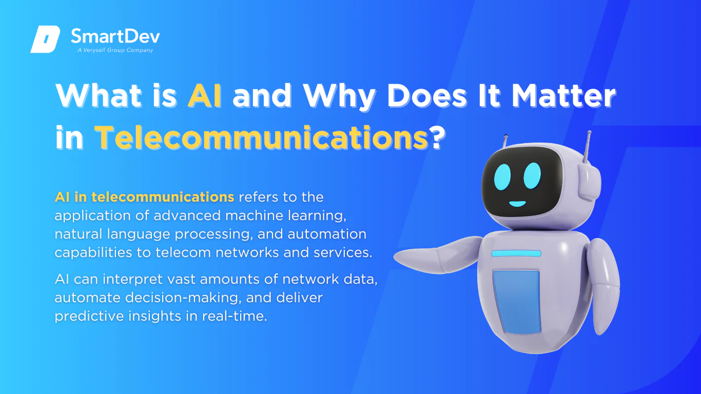 AI Use Cases in Telecommunications Illustration