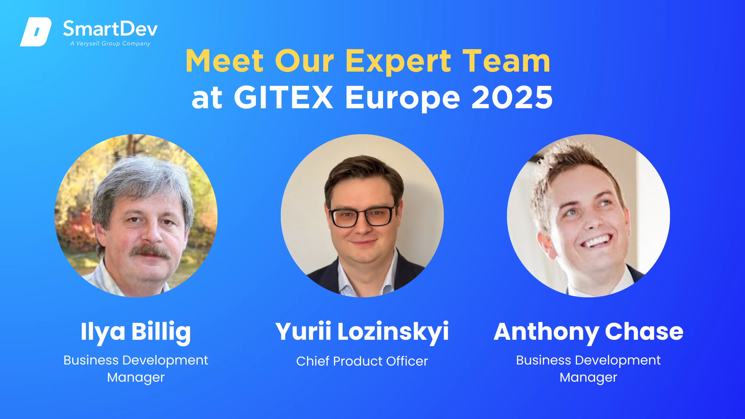 Unsere Experten auf der GITEX Europe 2025