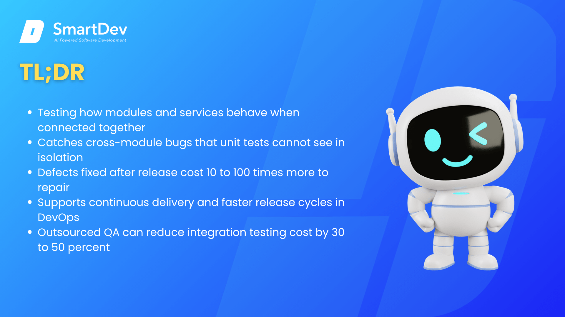 TLDR; Integration Testing