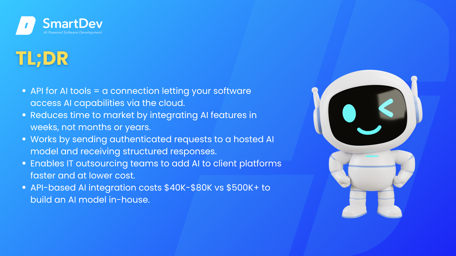TLDR; API (for AI Tools)